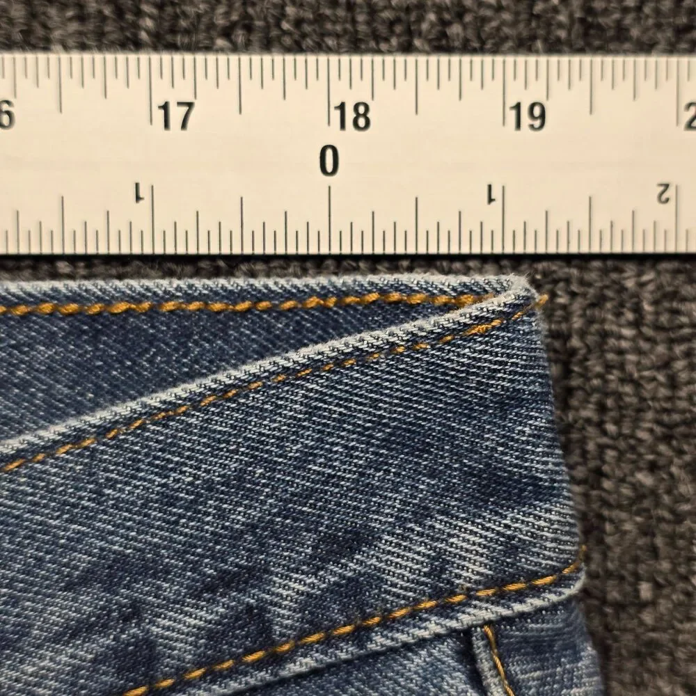 Levis 550 Jeans Mens 38x30 Relaxed Fit Tapered Leg Blue Denim Distressed Work